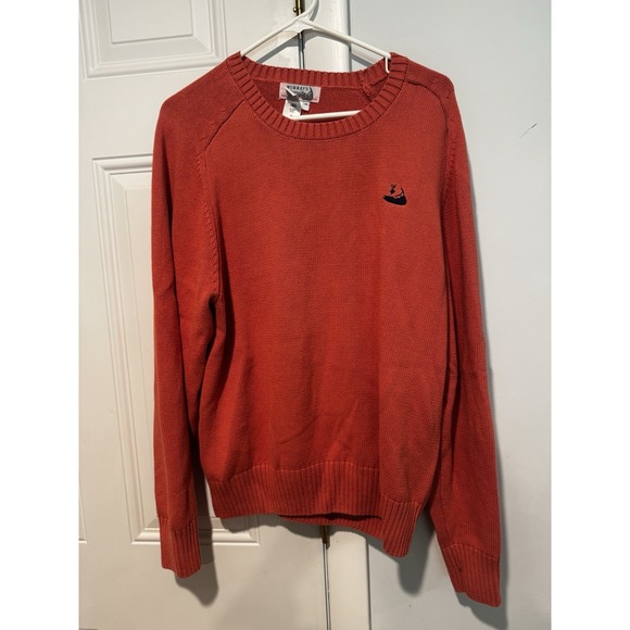 Vintage Murray's Toggery Shop Nantucket Reds Collection Coral‎ Sweater Sz m